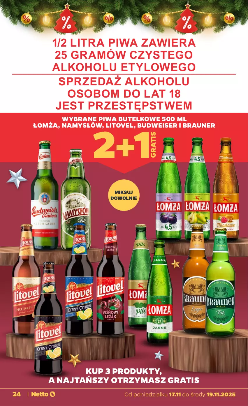 Gazetka promocyjna Netto - Od Poniedziałku - ważna 17.11 do 22.11.2025 - strona 24 - produkty: Braun, Gra, Namysłów, Piwa, Ser