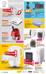 Gazetka promocyjna E Leclerc - Gazetka - ważna od 10.11 do 10.11.2023 - strona 20 - produkty: Grzejnik, Odkurzacz, Ser, Koc, Papier, Czajnik, Sati, Mikser, Taca, Velvet, Termowentylator, Amica, Poduszka, Olej, K2