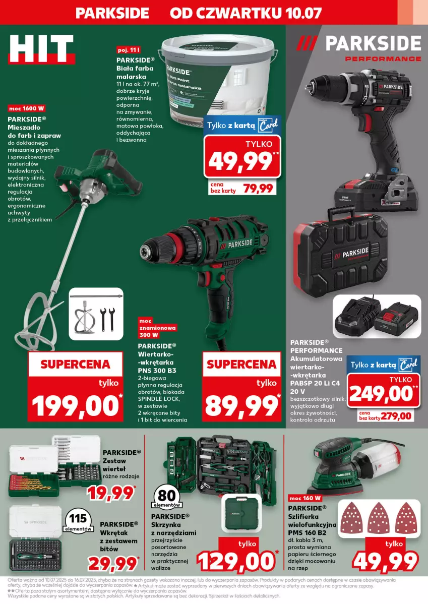Gazetka promocyjna Kaufland - Kaufland - ważna 10.07 do 16.07.2025 - strona 5 - produkty: Fa, Papier, Parkside, Szlifierka, Tarka, Uchwyty, Wkręt, Wkrętarka