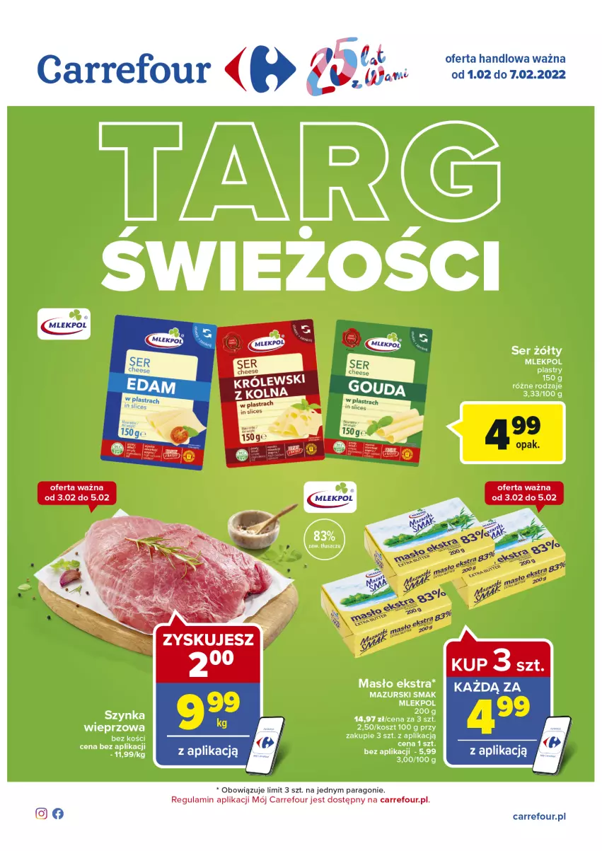 Gazetka promocyjna Carrefour - Gazetka Carrefour Targ świeżości - ważna 01.02 do 07.02.2022 - strona 1