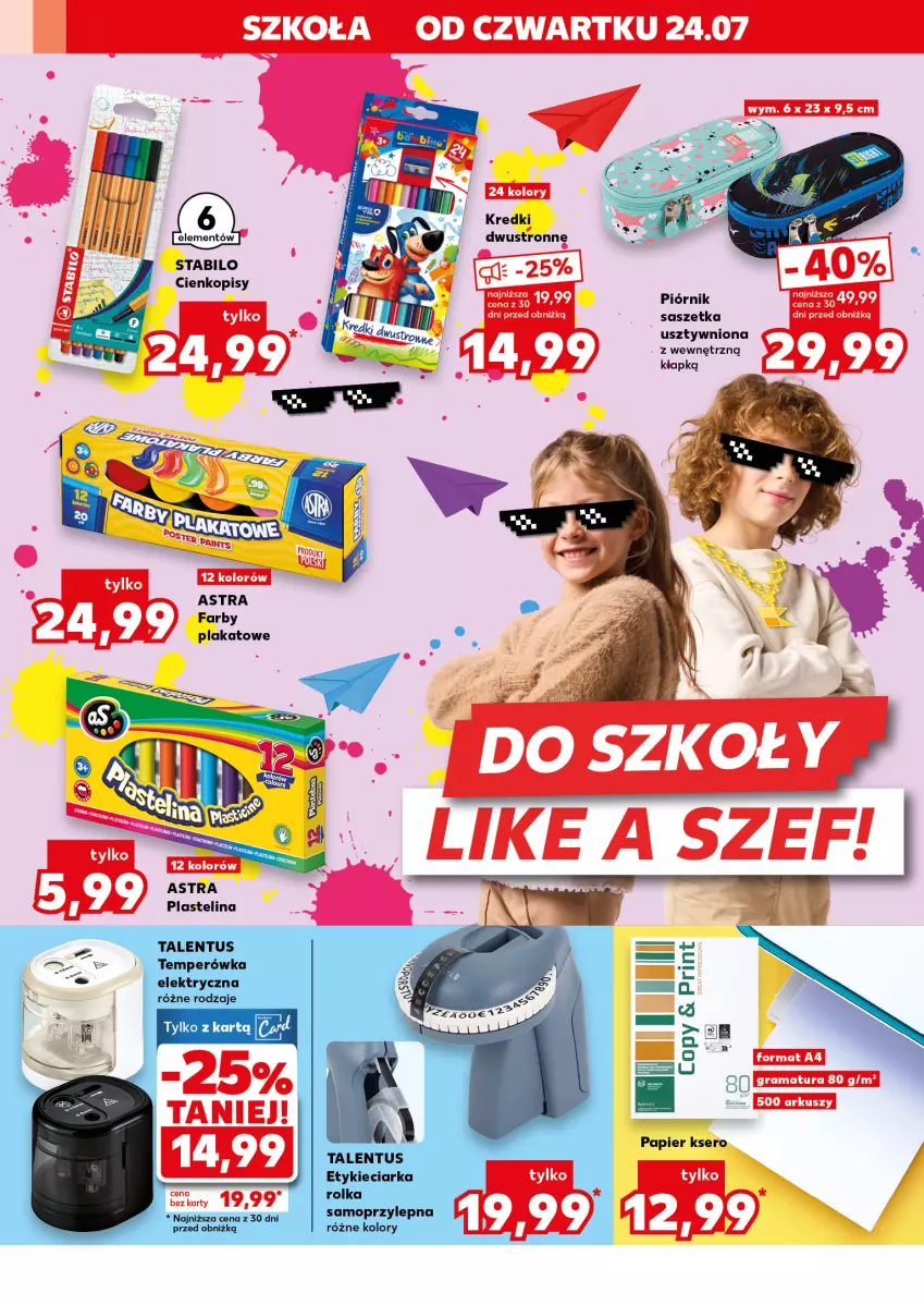 Gazetka promocyjna Kaufland - Kaufland - ważna 24.07 do 30.07.2025 - strona 12 - produkty: Fa, Papier, Piórnik, Plastelina, Ser