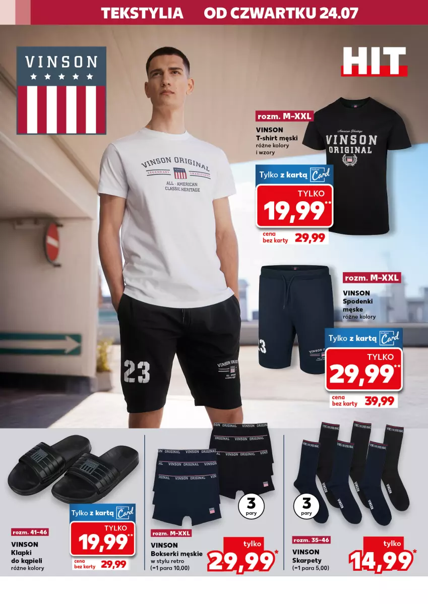 Gazetka promocyjna Kaufland - Kaufland - ważna 24.07 do 30.07.2025 - strona 8 - produkty: Bokserki, Gin, Karp, Klapki, Ser, T-shirt