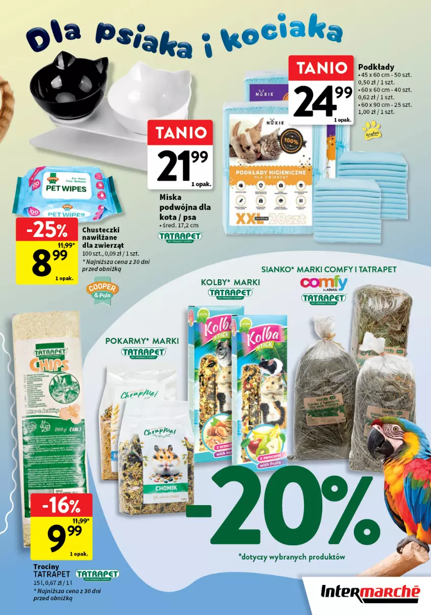 Gazetka promocyjna Intermarche - Katalog Z miłości do pupila - ważna 20.11 do 03.12.2025 - strona 11 - produkty: Chusteczki, Koc, Miska, Podkład, Tatra