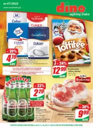 Gazetka promocyjna Dino - Gazetka - Gazetka - ważna od 29.11 do 29.11.2022 - strona 1 - produkty: JBL, Cukier, Toffifee, Golonka wieprzowa