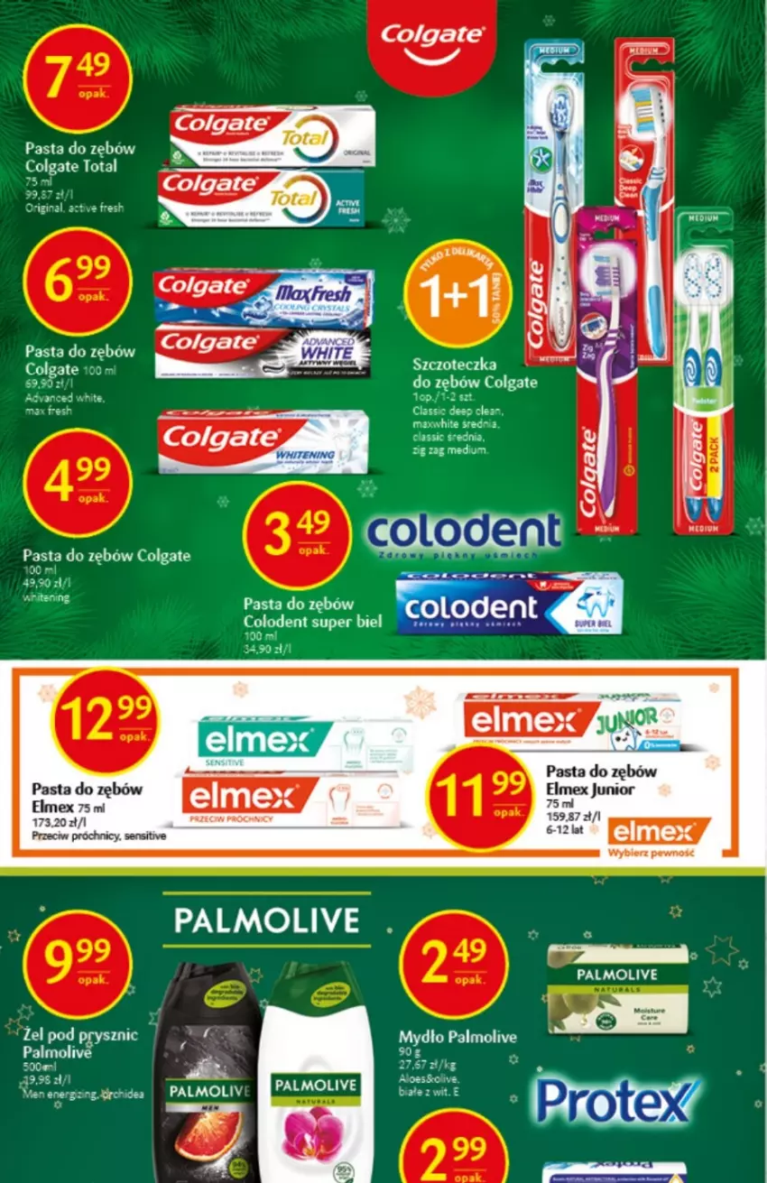 Gazetka promocyjna Delikatesy Centrum - Gazetka świąteczna DC49/50 - ważna 15.12 do 31.12.2022 - strona 32 - produkty: Colgate, Colgate Total, Elmex, LG, Mydło, Palmolive, Pasta do zębów, Szczoteczka, Szczoteczka do zębów