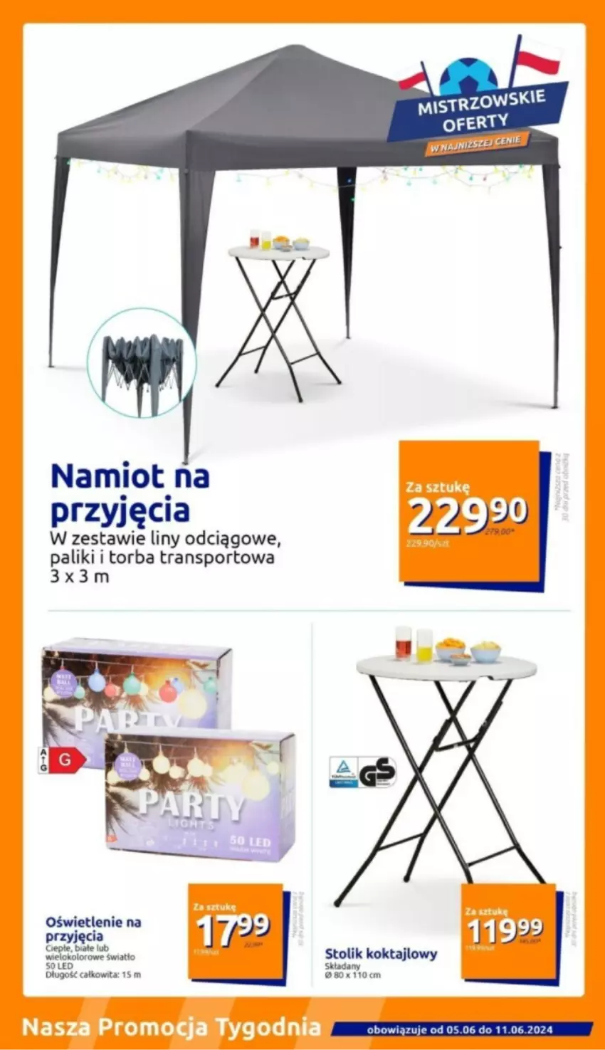 Gazetka promocyjna Action - ważna 05.06 do 11.06.2024 - strona 18 - produkty: Namiot, Por, Sport, Stolik, Torba, Tran