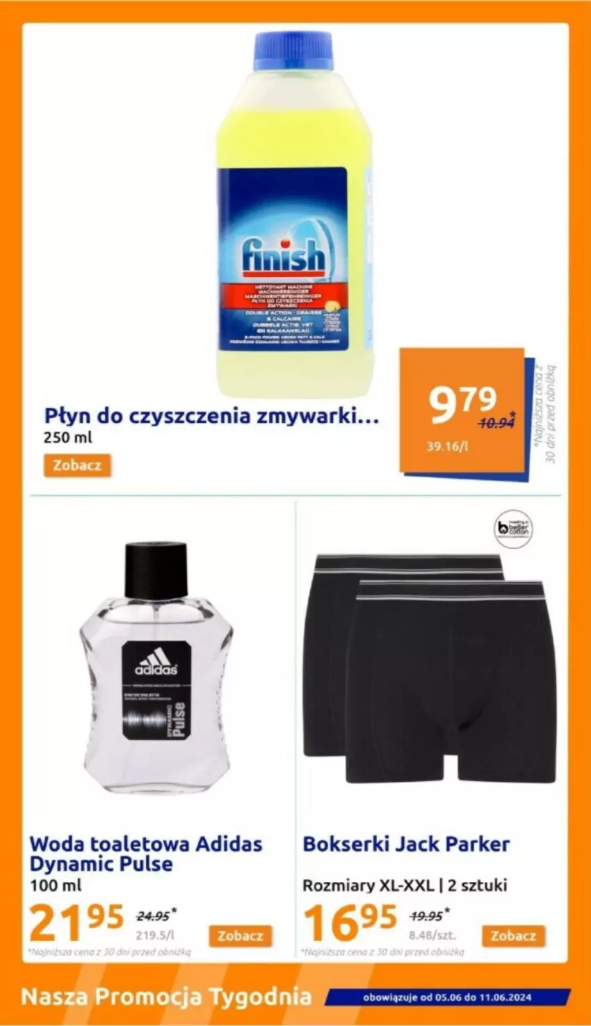 Gazetka promocyjna Action - ważna 05.06 do 11.06.2024 - strona 19 - produkty: Adidas, Bokserki, Ser, Woda, Woda toaletowa, Zmywarki