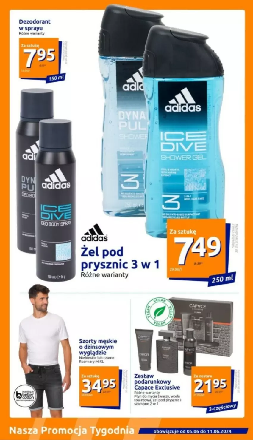 Gazetka promocyjna Action - ważna 05.06 do 11.06.2024 - strona 2 - produkty: Dezodorant, Płyn do mycia, Szampon, Szorty, Woda, Woda toaletowa