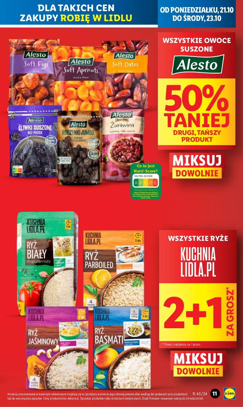 Gazetka promocyjna Lidl - GAZETKA - ważna 21.10 do 23.10.2024 - strona 11 - produkty: Owoce, Owoce suszone, Ryż, Wazon