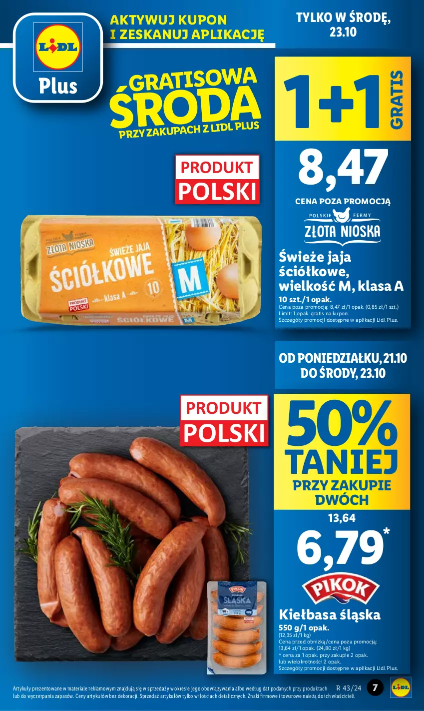 Gazetka promocyjna Lidl - GAZETKA - ważna 21.10 do 23.10.2024 - strona 7 - produkty: Gra, Jaja, Kiełbasa, Kiełbasa śląska