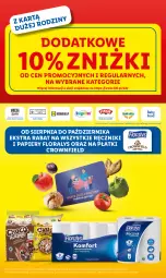 Gazetka promocyjna Lidl - GAZETKA - Gazetka - ważna od 23.10 do 23.10.2024 - strona 50 - produkty: Warzywa, Papier, Parówki, Ręcznik, Owoce, Chleb, Flora