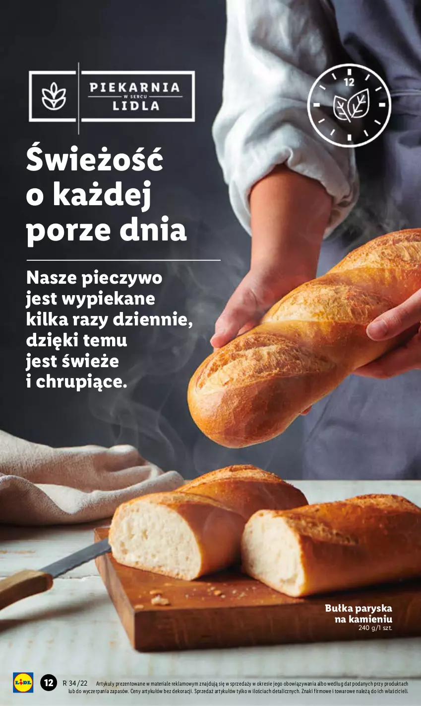 Gazetka promocyjna Lidl - GAZETKA - ważna 22.08 do 24.08.2022 - strona 14 - produkty: Bułka, Piec, Pieczywo, Por