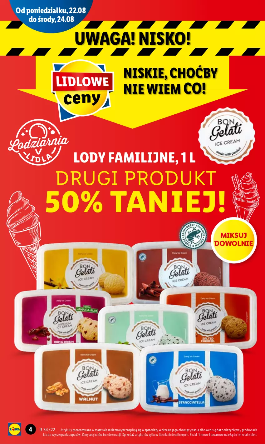 Gazetka promocyjna Lidl - GAZETKA - ważna 22.08 do 24.08.2022 - strona 4 - produkty: Fa, Lody, Waga