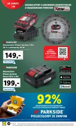Gazetka promocyjna Lidl - GAZETKA - Gazetka - ważna od 02.04 do 02.04.2023 - strona 42 - produkty: Parkside, Akumulator