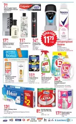 Gazetka promocyjna E Leclerc - Gazetka - ważna od 29.07 do 29.07.2023 - strona 17 - produkty: Woda perfumowana, Top, Rum, Gra, Palmolive, Pantene, Ajax, Papier, Rexona, Perfum, Pasta do zębów, Taft, Tran, Papier toaletowy, Velvet, Ręcznik, Rolki, Jean Marc, Always, Podpaski, Foxy, Płyn do mycia, Odżywka, Flora, Colgate, Kapsułki do prania, Woda, Antyperspirant, Lakier, LG