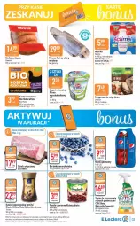 Gazetka promocyjna E Leclerc - Gazetka - ważna od 29.07 do 29.07.2023 - strona 3 - produkty: Tchibo, Jogurt naturalny, Kawa rozpuszczalna, Sok, Gra, Spray do czyszczenia, Danone, Borówka, Borówka amerykańska, Jogurt, Miruna, Bonduelle, Kawa, Cillit Bang, Actimel, Lack, Fasola, Schab wieprzowy, Napój gazowany, Lazur, Napój, Kiełbasa, Olewnik, Knorr, Kiełbasa śląska, Fa