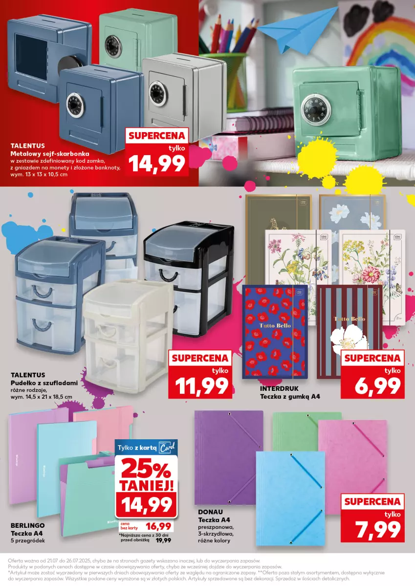 Gazetka promocyjna Kaufland - Kaufland - ważna 21.07 do 26.07.2025 - strona 29 - produkty: Pudełko, Sejf