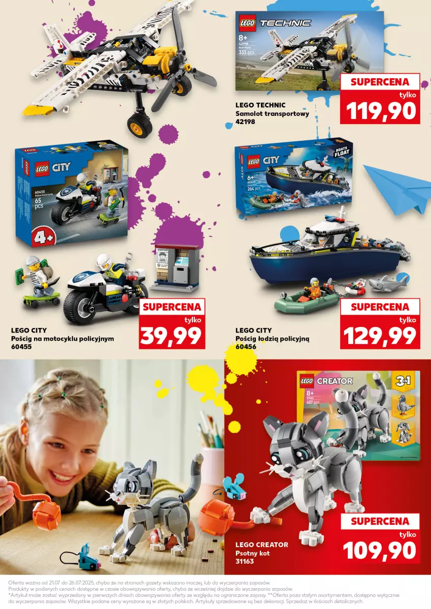 Gazetka promocyjna Kaufland - Kaufland - ważna 21.07 do 26.07.2025 - strona 37 - produkty: Amol, LEGO, LEGO City, LEGO Technic, Por, Samolot, Sport, Tran