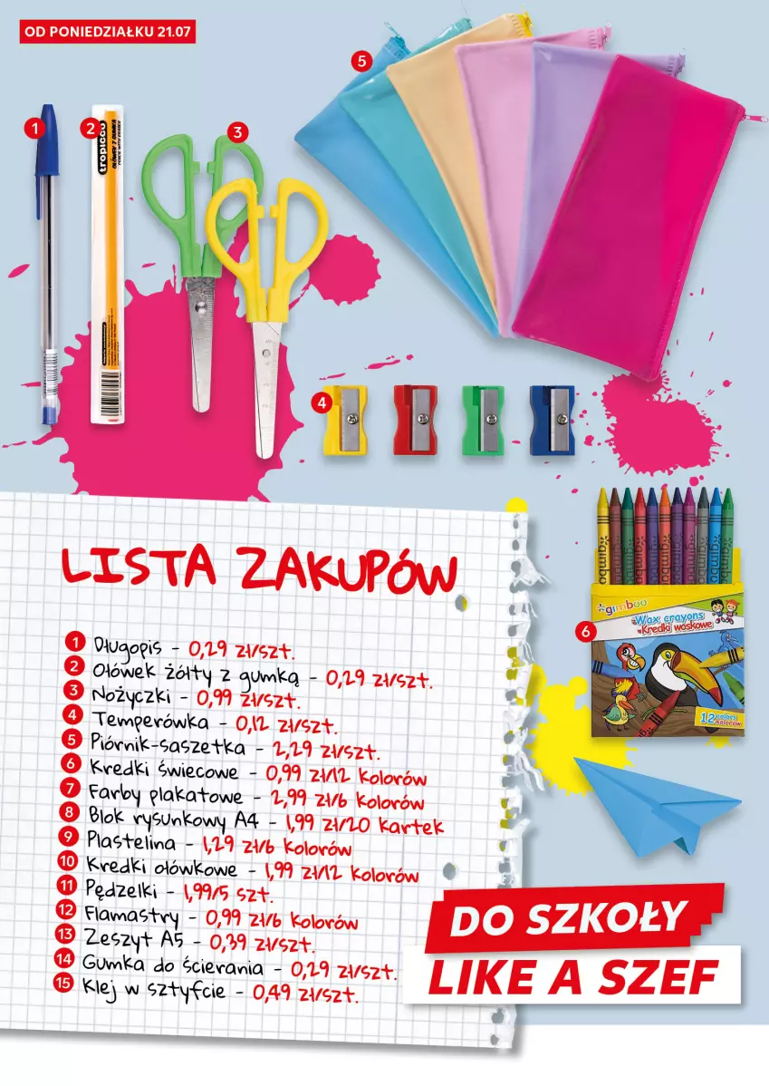 Gazetka promocyjna Kaufland - Kaufland - ważna 21.07 do 26.07.2025 - strona 6 - produkty: Klej, Noż, Nożyczki, Piórnik, Plastelina