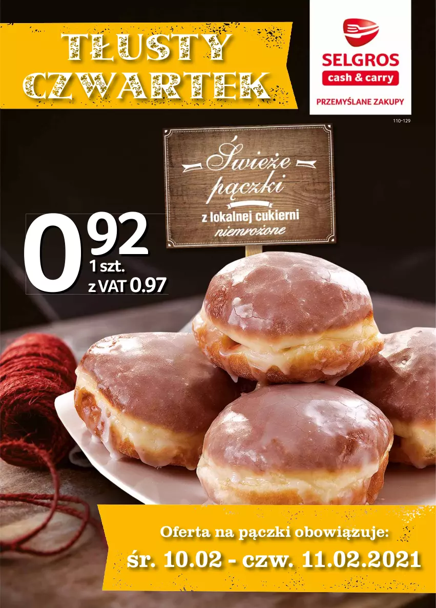 Gazetka promocyjna Selgros - Katalog Tłusty Czwartek - ważna 05.11.2020 do 14.02.2021 - strona 1