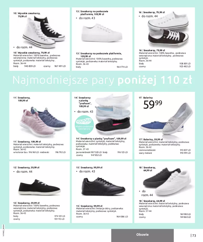 Gazetka promocyjna Bonprix - Dżinsowy przewodnik - ważna 08.02 do 08.08.2023 - strona 75 - produkty: Baleriny, Buty, Półbuty, Sneakersy, Sok, Wełna