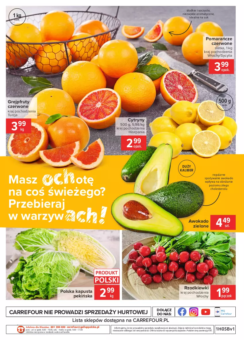 Gazetka promocyjna Carrefour - Gazetka Carrefour - ważna 01.02 do 08.02.2021 - strona 4 - produkty: Cytryny, Grejpfrut, HP, LG, O nas, Pomarańcze, Siatka