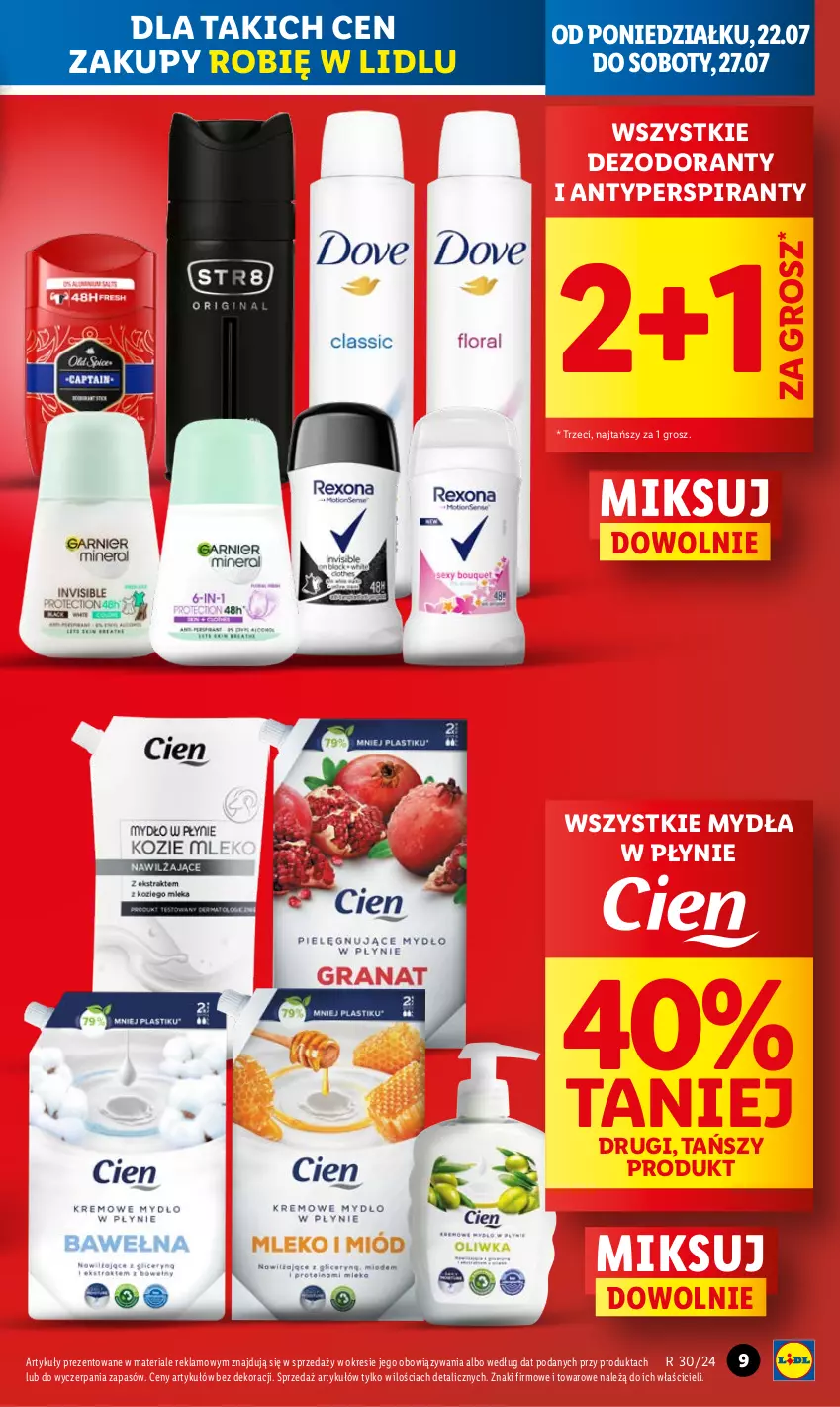 Gazetka promocyjna Lidl - GAZETKA - ważna 22.07 do 24.07.2024 - strona 9 - produkty: Antyperspirant, Dezodorant