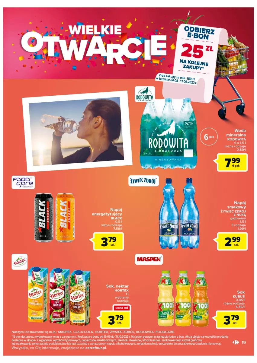 Gazetka promocyjna Carrefour - Gazetka Wielkie Otwarcie Carrefour Częstochowa - ważna 24.08 do 29.08.2022 - strona 19