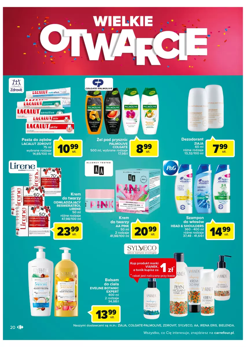 Gazetka promocyjna Carrefour - Gazetka Wielkie Otwarcie Carrefour Częstochowa - ważna 24.08 do 29.08.2022 - strona 20 - produkty: Colgate, LG, Maska, Mleczko, Palmolive, Tonik