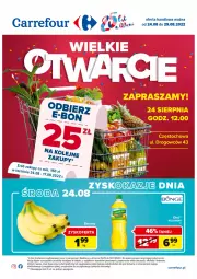 Gazetka promocyjna Carrefour - Gazetka Wielkie Otwarcie Carrefour Częstochowa - Gazetka - ważna od 29.08 do 29.08.2022 - strona 1 - produkty: Piwa, Gra, Papier