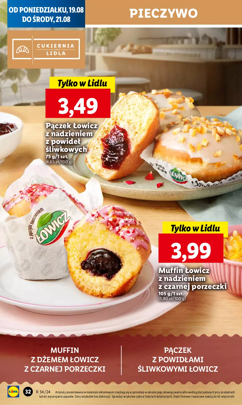 Gazetka promocyjna Lidl - GAZETKA - ważna 19.08 do 21.08.2024 - strona 36 - produkty: Dżem, Pączek, Piec, Pieczywo, Por