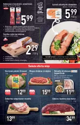 Gazetka promocyjna Stokrotka - Supermarket - Gazetka - ważna od 02.11 do 02.11.2022 - strona 5 - produkty: Kurczak, Sos, Gin, Duda, Szynka, Udziec wołowy, Boczek, Kabanos, Mięso