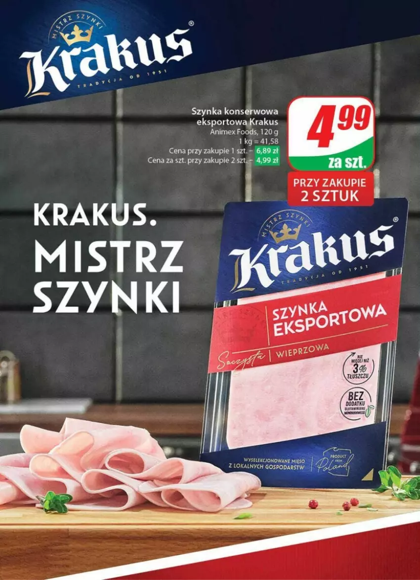 Gazetka promocyjna Dino - ważna 24.01 do 30.01.2024 - strona 29 - produkty: Krakus, Por, Ser, Sport, Szynka, Szynka konserwowa