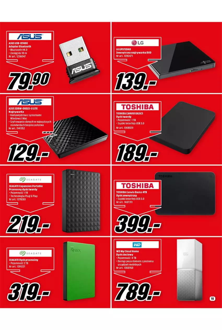 Gazetka promocyjna Media Markt - Gazetka Media Markt - ważna 01.10 do 31.10.2021 - strona 15 - produkty: Gry, Mobil, Piec, Por, Toshiba, Warka