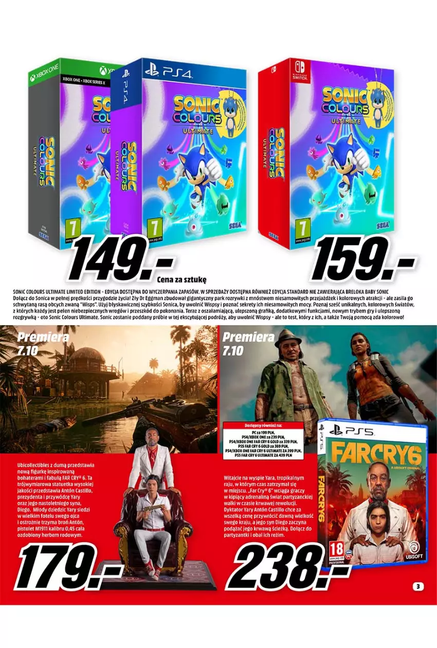 Gazetka promocyjna Media Markt - Gazetka Media Markt - ważna 01.10 do 31.10.2021 - strona 3 - produkty: Fa, Far Cry, Gra, Gry, Kret, Piec, Tera