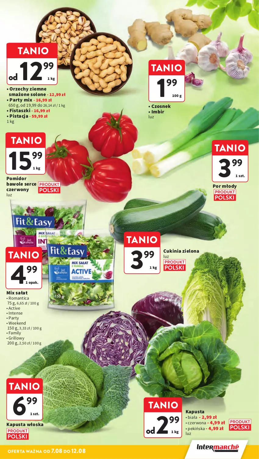 Gazetka promocyjna Intermarche - Gazetka promocyjna ważna - ważna 07.08 do 12.08.2025 - strona 11 - produkty: Czosnek, Fa, Grill, Imbir, Por, Sałat, Ser