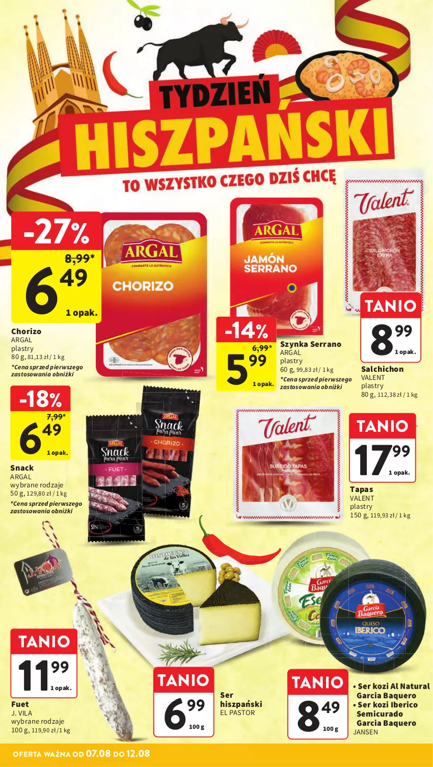 Gazetka promocyjna Intermarche - Gazetka promocyjna ważna - ważna 07.08 do 12.08.2025 - strona 18 - produkty: Astor, Ser, Ser kozi, Szynka