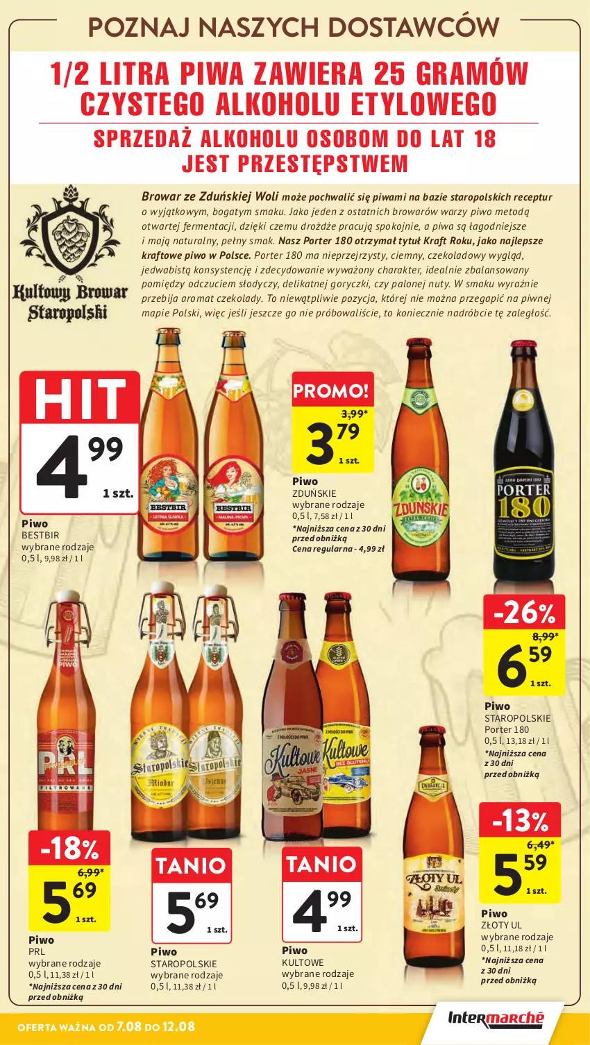 Gazetka promocyjna Intermarche - Gazetka promocyjna ważna - ważna 07.08 do 12.08.2025 - strona 27 - produkty: Drób, Drożdże, Gra, Nuty, Piwa, Piwo, Por