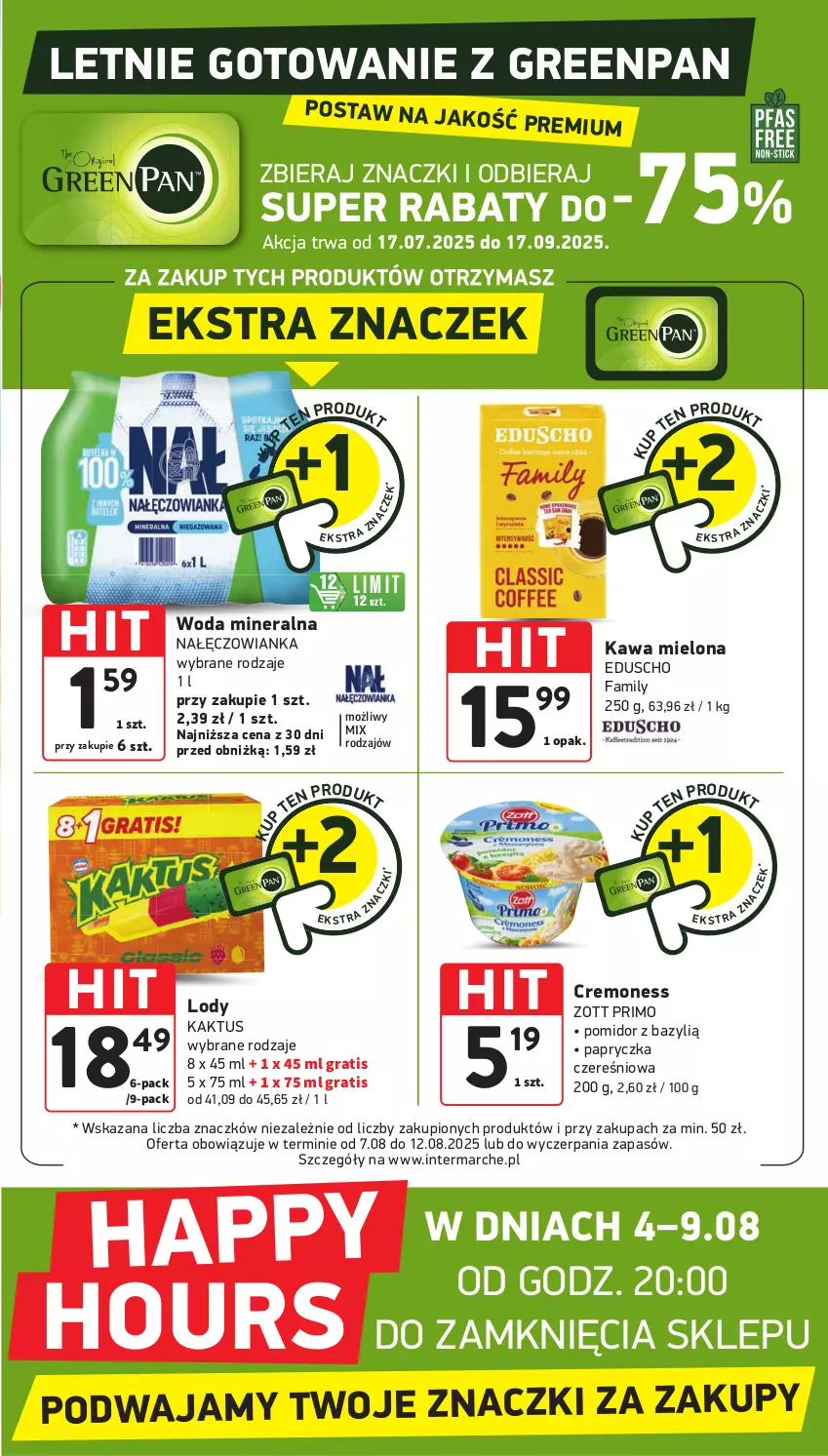 Gazetka promocyjna Intermarche - Gazetka promocyjna ważna - ważna 07.08 do 12.08.2025 - strona 39 - produkty: Bazyl, Fa, Gra, Kaktus, Kawa, Kawa mielona, Lody, Nałęczowianka, Woda, Woda mineralna, Zott, Zott Primo
