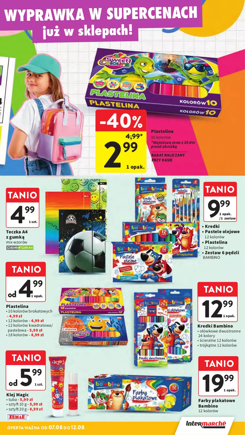 Gazetka promocyjna Intermarche - Gazetka promocyjna ważna - ważna 07.08 do 12.08.2025 - strona 41 - produkty: Fa, Klej, Olej, Plastelina