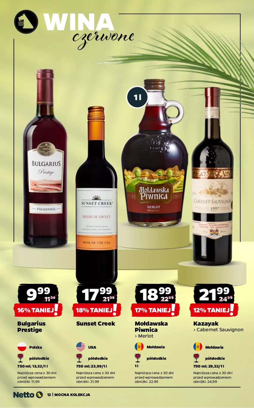 Gazetka promocyjna Netto - Netto_MK_07/25 - ważna 01.07 do 31.07.2025 - strona 12 - produkty: Cabernet Sauvignon, LG, Merlot