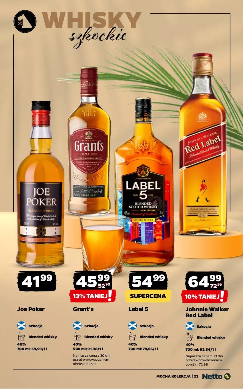 Gazetka promocyjna Netto - Netto_MK_07/25 - ważna 01.07 do 31.07.2025 - strona 23 - produkty: Gra, Grant's, Johnnie Walker, Koc, Whisky