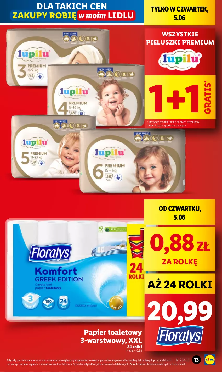 Gazetka promocyjna Lidl - GAZETKA - ważna 05.06 do 07.06.2025 - strona 13 - produkty: Gra, Papier, Papier toaletowy, Rolki