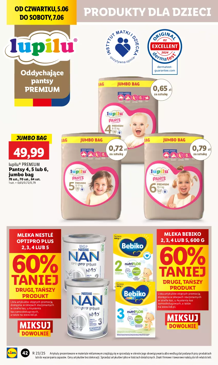Gazetka promocyjna Lidl - GAZETKA - ważna 05.06 do 07.06.2025 - strona 52 - produkty: Bebiko, Dzieci, Nestlé, O Bag