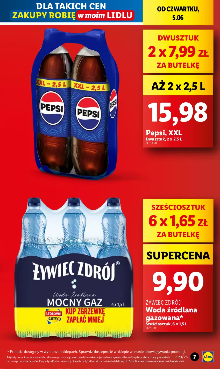 Gazetka promocyjna Lidl - GAZETKA - ważna 05.06 do 07.06.2025 - strona 7 - produkty: LANA, Pepsi, Woda