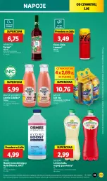 Gazetka promocyjna Lidl - GAZETKA - Gazetka - ważna od 07.06 do 07.06.2025 - strona 45 - produkty: Lemoniada, Ice tea, Coca-Cola, Napoje, Oranżada, Napój gazowany, Syrop, Limonka, Aronia, Oshee, Arbuz, Napój, Mięta, Nestea, Herbapol, Grejpfrut