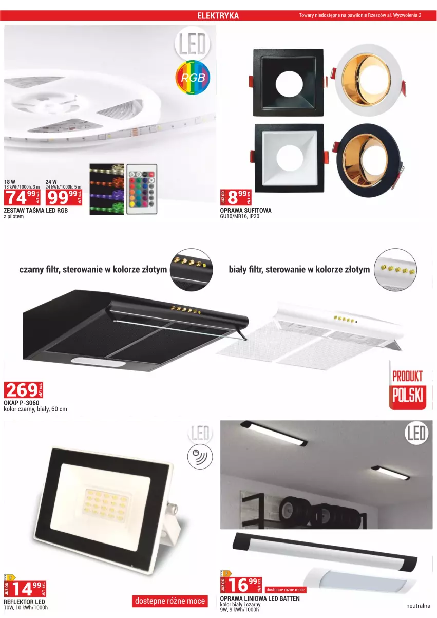 Gazetka promocyjna Merkury Market - ważna 01.12 do 31.12.2024 - strona 21 - produkty: Okap, Reflektor, Reflektor LED