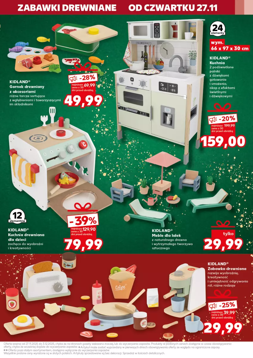 Gazetka promocyjna Kaufland - Kaufland - ważna 27.11 do 03.12.2025 - strona 15 - produkty: Fa, Gry, Kuchnia, Meble, Zabawka, Zabawki drewniane