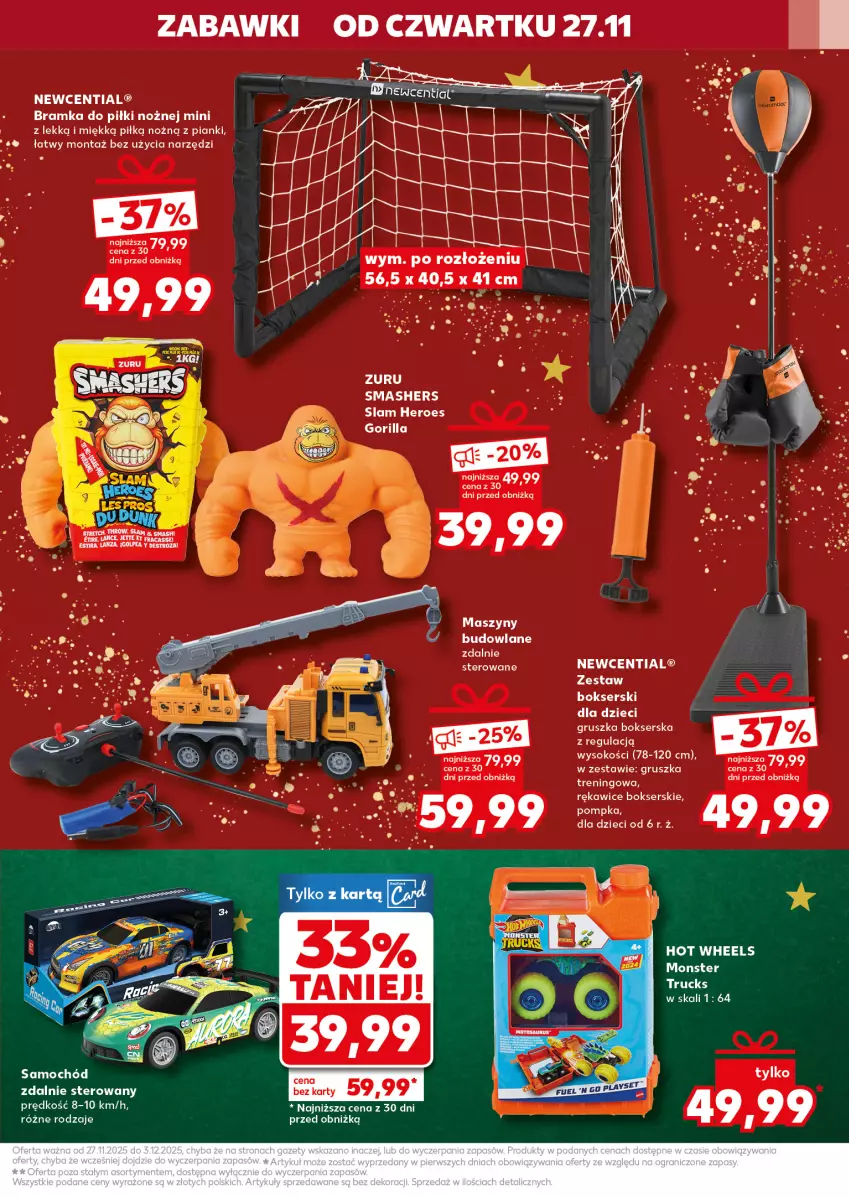 Gazetka promocyjna Kaufland - Kaufland - ważna 27.11 do 03.12.2025 - strona 25 - produkty: Bramka, Dzieci, Hot Wheels, LG, Noż, Ramka, Ser, Sok, Szyny, Zestaw bokserski