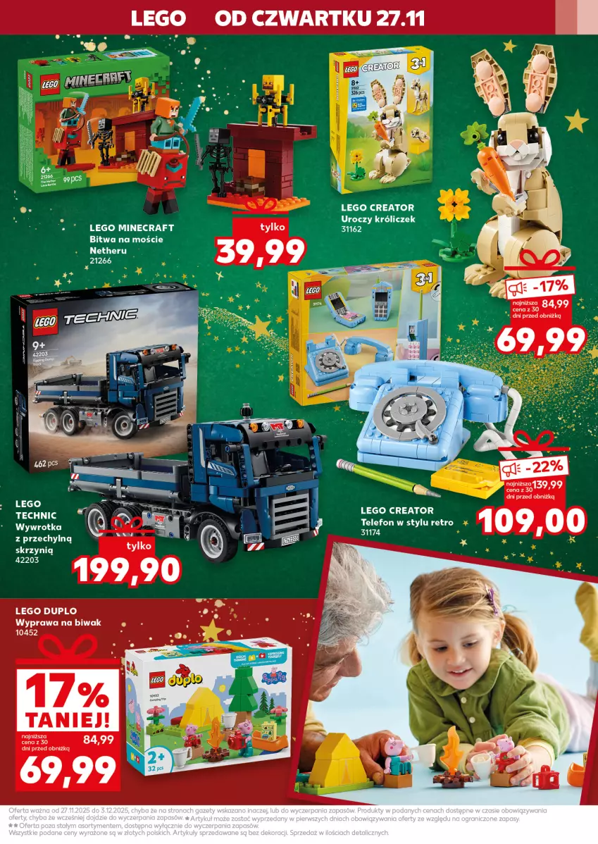 Gazetka promocyjna Kaufland - Kaufland - ważna 27.11 do 03.12.2025 - strona 5 - produkty: LEGO, LEGO Creator, LEGO Duplo, LEGO Minecraft, Minecraft, Telefon, Wywrotka